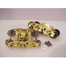 420 -O Scale trucks,N&W Pilcher (Lewis) tender trucks,9' WB,33" whls., insulated one side,articulating frame - Pkg. 1 pair